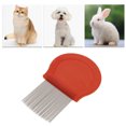 thumbnail image 6 of Unique Bargains 1 Pc Durable Semi-circular Type Pet Grooming Brush for Pet 3.74"x2.48" Pink, 6 of 6