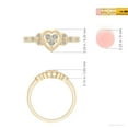 thumbnail image 6 of ANGARA Natural Diamond Composite Heart Promise Ring in 14K Yellow Gold for Women (Size-1.5mm| Color-K| Clarity-I3) | April Birthstone, Anniversary, Jewelry Gift for Women | Natural Diamond Ring, 6 of 10