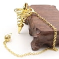 thumbnail image 1 of Pendule Spirituel en Métal pour Divination Fileté Radiesthésie Chaîne de Pendule, 1 of 5