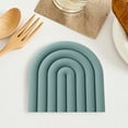 thumbnail image 5 of Silicone Trivet Mats - Heat Resistant Rainbow Pot Holders & Coasters - Non- Hot Pad for Kitchen Counter, Table, Dining - Thick Insulated Placemat Style for Pots, Pans & Mugs, 5 of 5