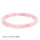 thumbnail image 1 of Pulsera de cuarzo rosa para mujer, brazalete de cuentas de cristal rosa, piedra Natural elástica, joyería curativa, regalo de Reiki, 1 of 4
