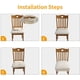 thumbnail image 4 of 4 Piezas Fundas De Cojín para Silla De Comedor Jacquard - Beige, Funda para Silla Elástica De Color Sólido, Funda para Silla De Comedor para El Hogar De Hotel, 4 of 5