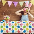 thumbnail image 4 of Eolstice Easter Themed Painted Disposable Tablecloth, Valentine's Day Holiday Decoration for Party Tables, Disposable Tablecloth for Holiday Events, Parties, Meals, Festive Occasions(M), 4 of 6