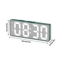 thumbnail image 3 of Latrodar LED Electronic Alarm Clock Style Long-Lasting Temperature Display Green 6.8x2.8 Inch Home Decor, 3 of 5