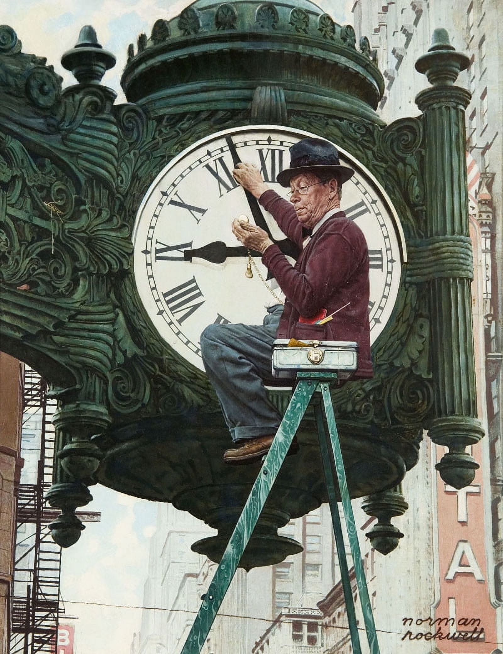【洋書】Norman Rockwell Thoughtful Shopper, 1924 by Norman Rockwell - Paper Print