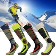 Chaussettes de ski chaudes au genou épaisses et respirantes Chaussettes de randonnée pour hommes femmes Couleur: Bleu Taille: M