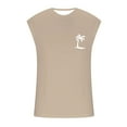 thumbnail image 2 of ZRBYWB Men's Tank Top Male Summer Large Youth Outdoor Sleeveless T Shirt With Coconut Tree Print Comfort, 2 of 3