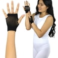 thumbnail image 2 of ToBeInStyle Women's Thick Diamond Net Gloves - Black - One Size, 2 of 6