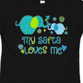 thumbnail image 4 of Inktastic My Safta Loves Me- Cute Elephants Boys or Girls Toddler T-Shirt, 4 of 5