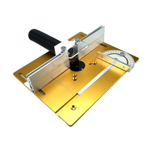 Placa de inserción de enrutador de aluminio Placa de inserción de mesa de enrutador Montaje de inserción superior de mesa Dorado Sharpla inserto de placa de enrutador
