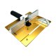 thumbnail image 1 of Placa de inserción de enrutador de aluminio Placa de inserción de mesa de enrutador Montaje de inserción superior de mesa Dorado Sharpla inserto de placa de enrutador, 1 of 7