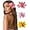 C, variant on AWAYTR 3 Pcs Floral Clips for Women Girls Large Hair Flowers Set Tropical Simulated Egg Flower Clip for Beach Wedding Hair Accessories