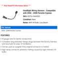 thumbnail image 2 of Headlight Wiring Harness - Compatible with 2006 - 2008 Porsche Cayman 2007, 2 of 2