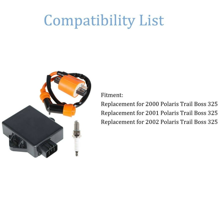 2000-2002 Trail Boss Ignition Ignition Coil & CDI Module For Polaris Trail Boss 325 ATV (2000-2002) - OEM 3086484 Polaris Trail Boss 325 Ignition Coil - Foto 6
