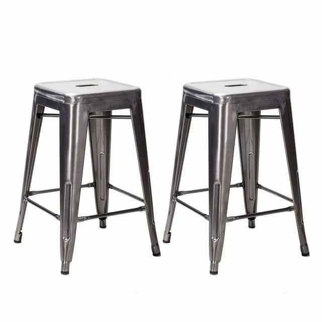 Nicer Furniture Tolix Gunmetal Comptoir Tabouret