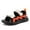 Orange, variant on OSOLU Toddler Boys Sandals For Everyday Outdoor Durable Design Summer Footwear For Active Kids Easy And Stylish Comfort Classic Shoes, 10-10.5 Years