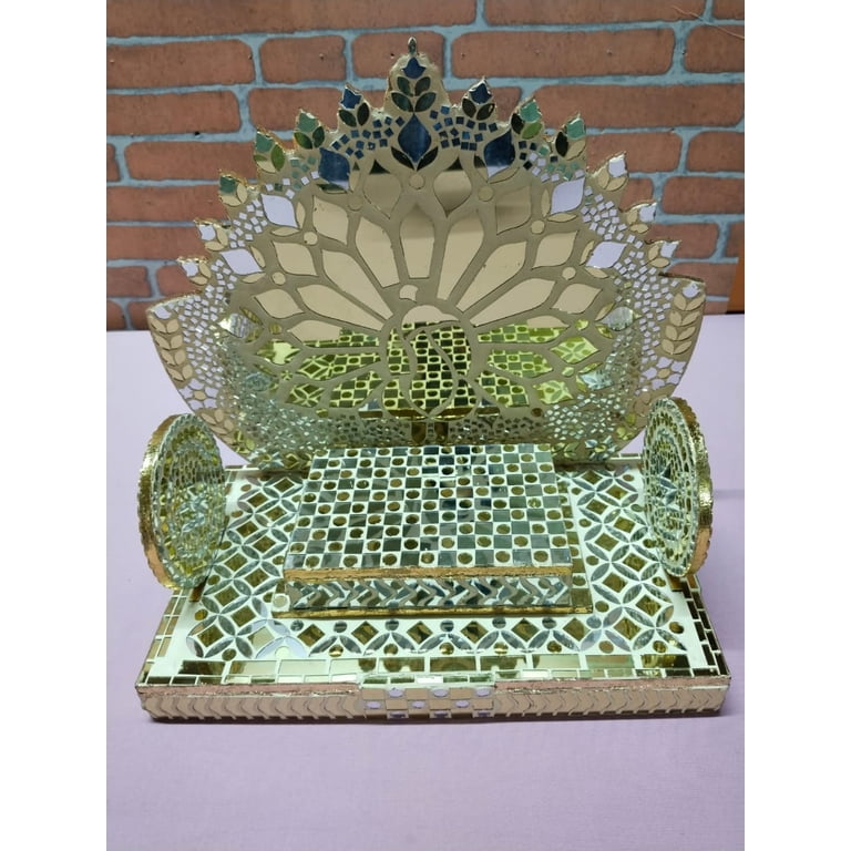 MIRROR GLASS WORLDWIDE Peacock Cutout Silver Fancy Mirror 8 * 8