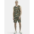 thumbnail image 5 of No Boundaries Men's & Big Men's Solid and Printed Mesh Shorts, Sizes XS-5XL, 5 of 5