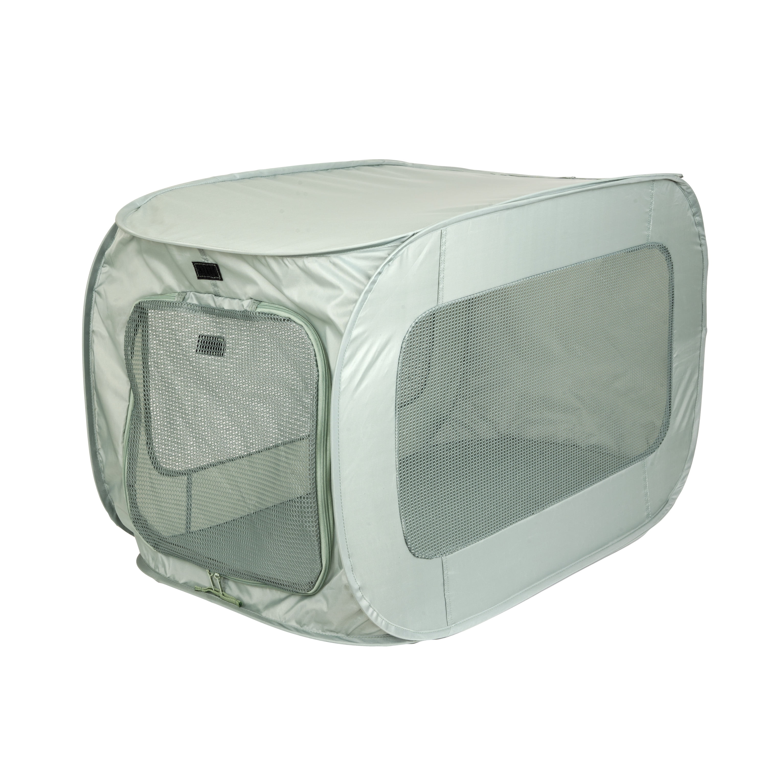 SportPet Designs Pop-Open Soft-Sided Kennel for Pets, Light Green