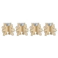 thumbnail image 2 of Wooden Snowflake Candle Holder Wooden Snowflake Christmas Candle Holder Home Table Decoration 4pcs Without Candles, 2 of 12