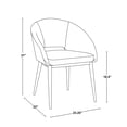 thumbnail image 6 of Renee Contemporary Chair in Copper Metal and White Faux Leather by LumiSource, 6 of 7