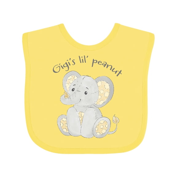 Inktastic Gigi's Lil' Peanut Boys or Girls Baby Bib