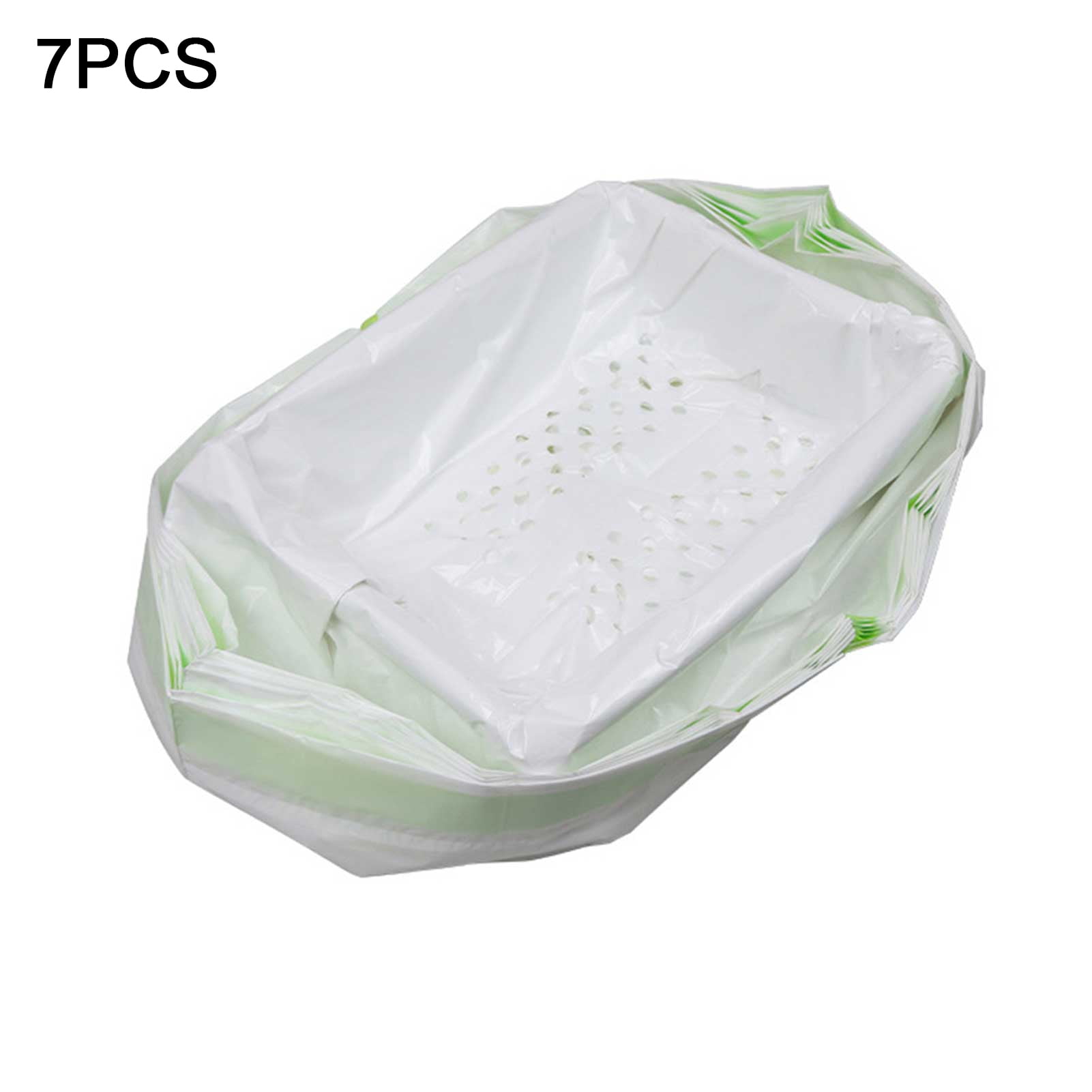 COOLL 7Pcs Portable Home Hygienic Drawstring Cat Litter Filter Cleaning