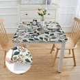 thumbnail image 2 of WYYP Leaves Flowers Vintage Square Fitted Tablecloth 100% Polyester Fiber 46*46, 2 of 8