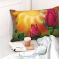 thumbnail image 6 of Disketp Pillow Covers Rose Psychedelic Pattern Throw Pillow Case Cushion Covers,Cushion For Bedroom,Couch,Home-16"X24", 6 of 9