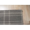 thumbnail image 5 of EORC Gray Transitional Geometric Reversible Plaid Area Rug, 5 of 5