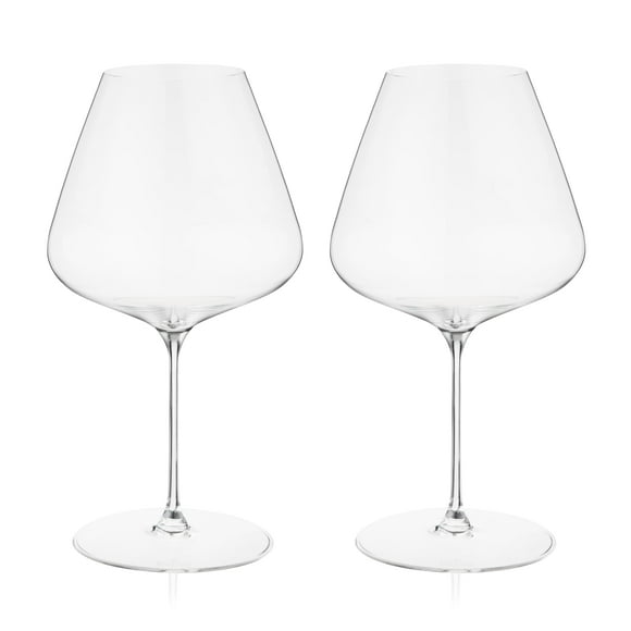 Spiegelau Definition Burgundy Glass European Made Long Stem Red Wine Wedding, Anniversary, Birthday Party, Dinner, Glassware, Home Bar Cart Accessories, 34 oz, 2 Count