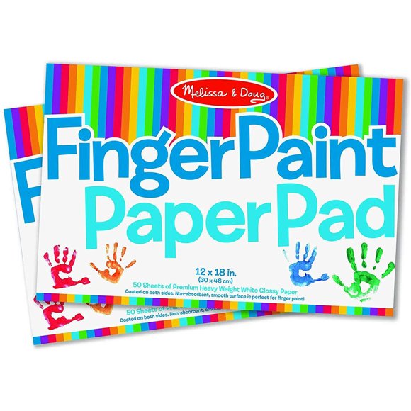 Bloc de papel Melissa & Doug Finger Paint paquete de 2