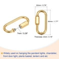 thumbnail image 3 of Unique Bargains 3mm Thick 1m Long Chain Connectors Pendant Light Fixture Chains Gold 1 Set, 3 of 5