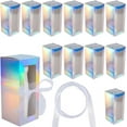 thumbnail image 1 of 10 cajas de cartón iridiscentes para vasos de vidrio de sublimación con cinta de organza de 20 yardas., 1 of 2