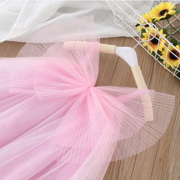 Vedolay Long Dress Little Girls Princess Dress Girls Fancy Party ,Pink 4-5 Years