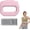 Pink, variant on Fascia Ring Massager with Adjustable Belt, Wearable Deep Tissue Massager for Waist Back Legs Arms, Electric Vibration Muscle Recovery Device, USB-C Rechargeable(gray)Q