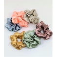 thumbnail image 3 of Glosy Silky satin Plain Scrunchies Set Of-12 (Multicolor), 3 of 3