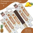 thumbnail image 3 of Pineapple Incense Sticks - Incienso de Piña - Total 120 Insence-Sticks - 6 Packs of 20 Insense - Inciensos - Inscents - Natural Non Toxic Ingredients - Incents - Incence - Inscense - Insents, 3 of 8
