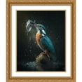 thumbnail image 2 of Maki 20x24 Gold Ornate Wood Framed With Double Matting Wall Art Titled - Fishing King Iii, 2 of 6