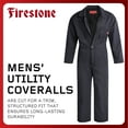 thumbnail image 2 of Firestone Mens Coveralls - Water Resistant Twill Workwear Durable Utility Jumpsuit with Quilted Lining, 2 of 7