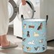 thumbnail image 5 of Fotbe Dog Pets Cesto de Ropa con Asas, Cesto Impermeable de Gran Capacidad, Bolsa de Lavado para Dormitorio, Cesto de Ropa con Ruedas y Asas-Small, 5 of 6