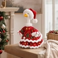 thumbnail image 5 of Aurorax Christmas Goose Clothes for Cement Goose Porch Goose 23"/17",Porch Goose Outfit 19 inch,Red Holiday Porch Goose Clothing Accessories for Garden Lawn Yard, 5 of 6