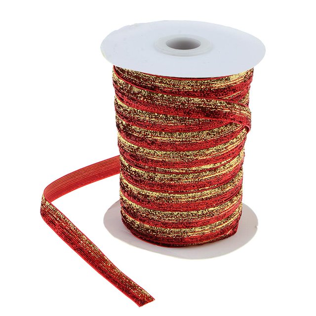 Cintas de purpurina Cintas metálicas para artesanos Regalos Envoltura de decoraciones Artesanías de bricolaje Artes naranja