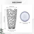 thumbnail image 4 of Goofa Snake for 20 oz Skinny Tumbler Stainless Steel Coffee Mug Slim Vacuum Insulated Travel Cup Car Cup-Straw Three-piece Set, 4 of 8