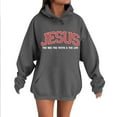 thumbnail image 5 of Christian Hoodies for Women 2025 Jesus Hoodie Y2K Graphic Hoodie with Pockets Hooded Sweatshirt Women Pullover, 5 of 7