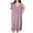 Purple, variant on Yuyuzo Nightgowns for Women Short Sleeve T Shirts Dress V Neck Pleated Nightdress Comfy Ladies Loungewear