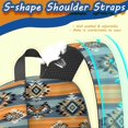 thumbnail image 5 of Geometric Diamond Orange Pattern 17" Waterproof Oxford School Backpacks for Teens, S-Shape Padded Straps, for School, Travel, Hiking, Camping, 5 of 5