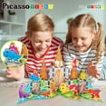thumbnail image 4 of Magnet Tiles, bloques de construcción PicassoTiles, 8 figuras de dinosaurios, 4 of 7