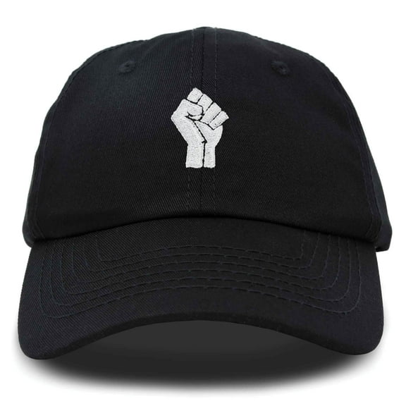 DALIX BLM Fist Baseball Cap Embroidered Hat in Black