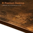 thumbnail image 2 of ODK Table de Pub Rectangulaire Moderne Hauteur Bar 55 Pouces, Brun Rustique, 2 of 8